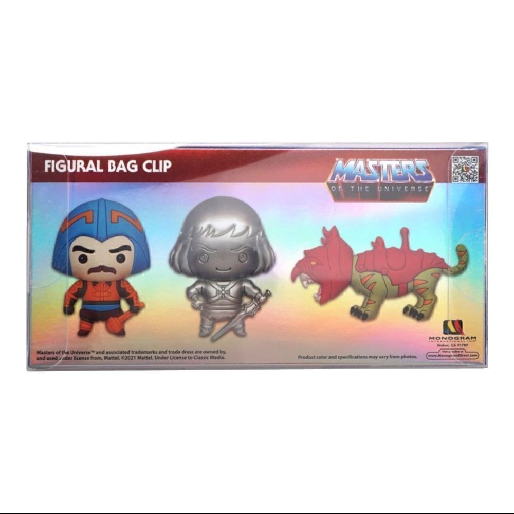 Masters of the Universe Heroes – Collectible 3D backpack Clips 3-Pack